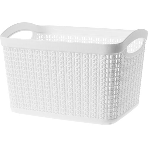 KADAX &scaron;katla za shranjevanje 6,6 l organizator za ko&scaron;are plastika bela, (5000355759) Cene