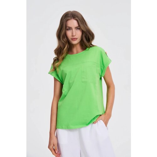 Marisse Green T-Shirt With Pocket Slike