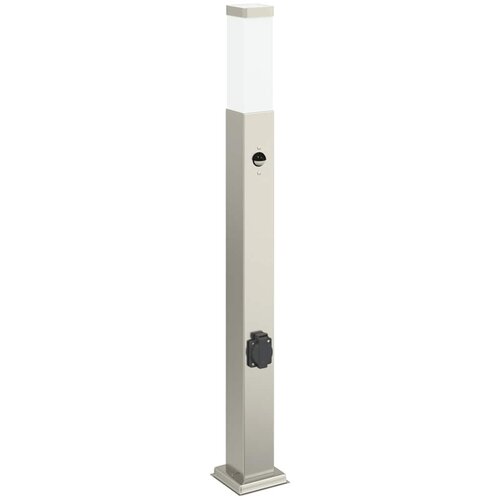 vidaXL Stebriček s senzorjem in vtičnico 80 cm nerjaveče jeklo IP44, (5000297021) Cene