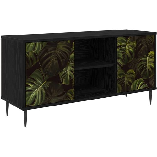 ormar ELBURG 102 x 33 x 51 cm Crni hrast Konstruirano drvo Cene