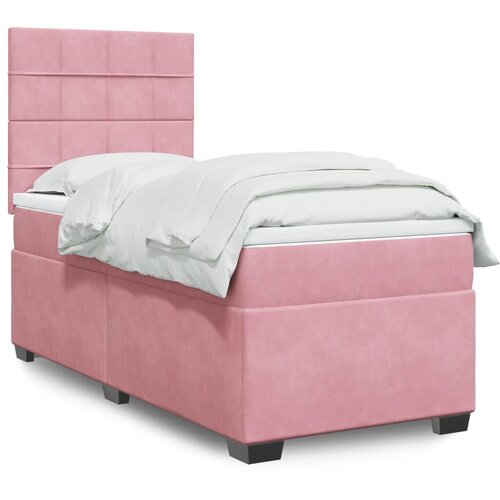 Box spring krevet s madracem ružičasti 80 x 200 cm bar&scaron;unasti Cijene