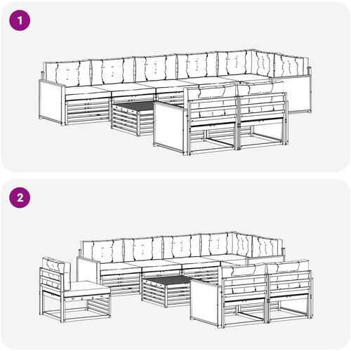  Set vanjskih sofa 9 kom. Slike