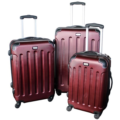 Linder Exclusiv LUXURY MC3002 Putni koferi S, M, L - bordo Slike