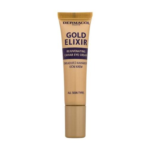 Dermacol Gold Elixir Rejuvenating Caviar Eye Cream krema za područje oko očiju za sve vrste kože 15 ml za žene Slike