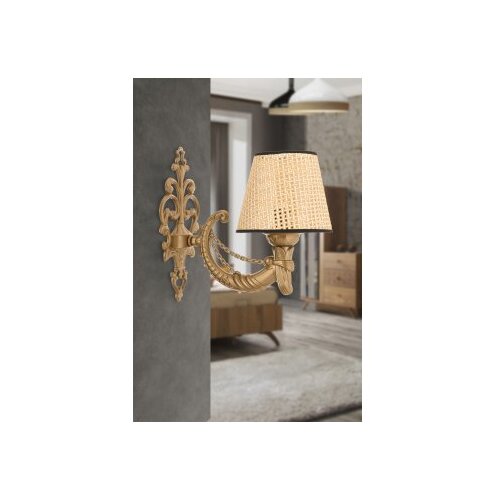 Opviq zidna lampa gloria coral natural gold Slike