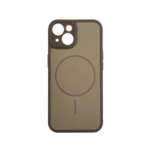  silikonska futrola matt line iphone 15 braon Slike