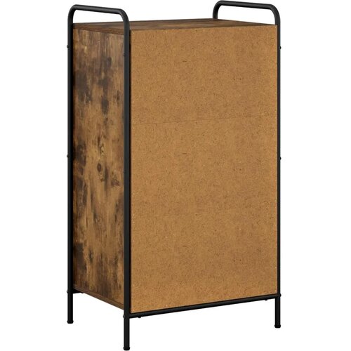  Ormar za cipele 51 x 36 5 x 93 cm Konstruirano drvo - Dimljeni hrast 51 x 36 5 x 93 cm 4 etaže s vratima Slike