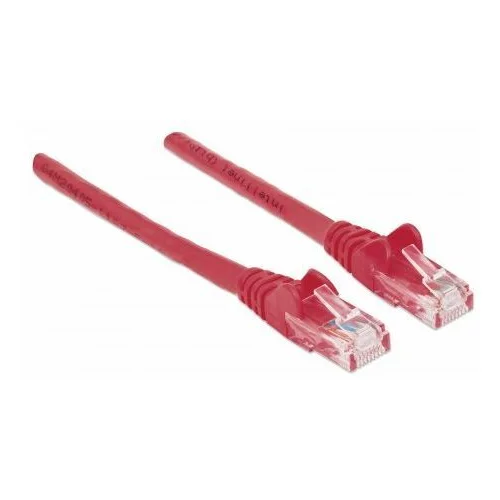 Intellinet prespojni mrežni kabel Cat.5e UTP PVC 0.5m crveni