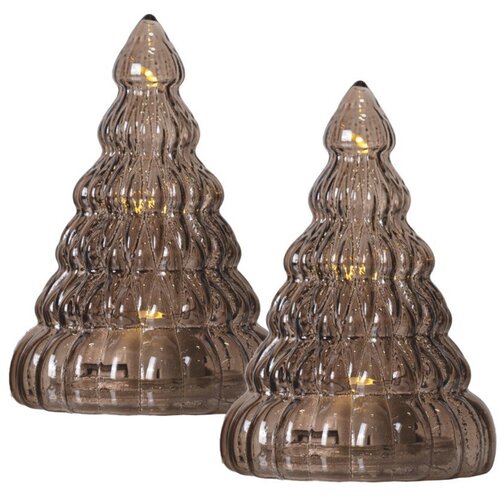 Sirius Tamno smeđi svjetlosni ukras u setu 2 kom na baterije ø 6,5 cm Lucy Tree – Cijene