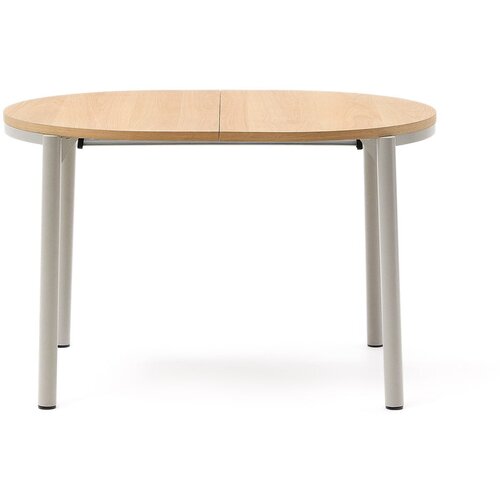 Kave Home Raztegljiva jedilna miza z mizno plo&amp;scaron;čo v hrastovem dekorju v naravni barvi 90x120 cm Montuiri &amp;ndash; Slike