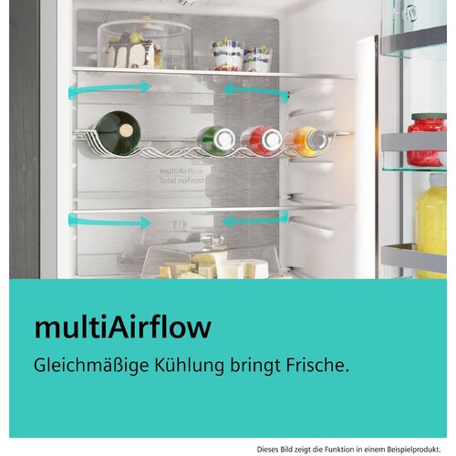 Siemens KG49NAXCF iQ500 Stojalo za 203 x hladilnik-zamrzovalnik 70 cm Crna Home prekrita jeklo, Connect Slike