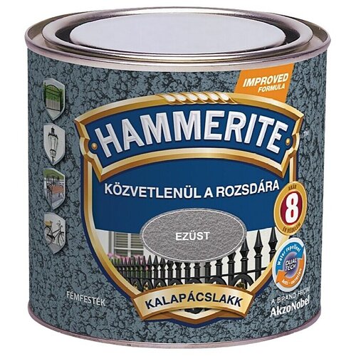 HAMMERITE Boja za metal Hammered efekt lak max, srebrno siva, 0,25 l Cijene