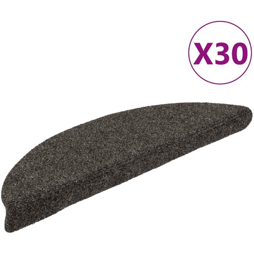  Prostirke za stepenice, samoljepljive, 30 kom 56x17x3 cm, antracit, poluokrugle Cene