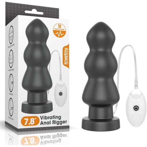 Lovetoy King Sized Vibrating Anal Rigger 7.8" Black Cijene