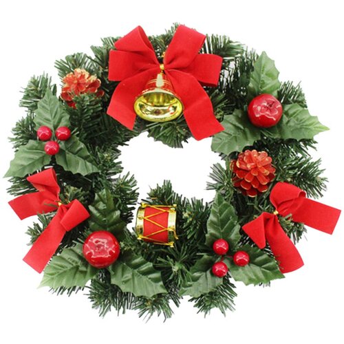  Novogodišnji venac za vrata 31cm/ zelena Cene