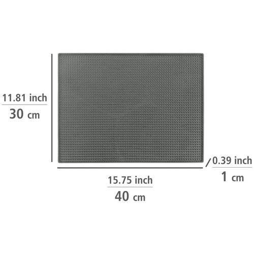 Wenko Siva gumijasta odcejalna podloga 40x30 cm Maxi &amp;ndash; Slike