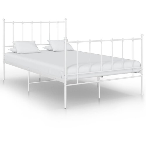 Furnova Posteljni okvir bel kovinski 120x200 cm, (21931831) Slike