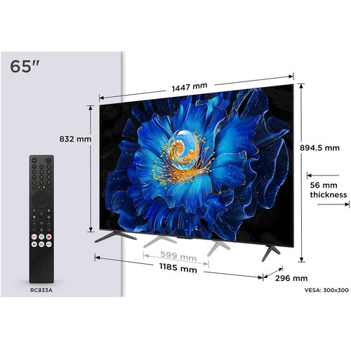 Tcl C69KS 65C69KS TV 165.1 cm (65) 4K Ultra HD Smart TV Wi-Fi Metallic Cijene