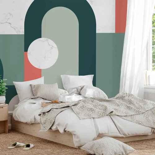  Foto tapeta - Geometric Pattern With Marble Motif 250x175 Standard Slike