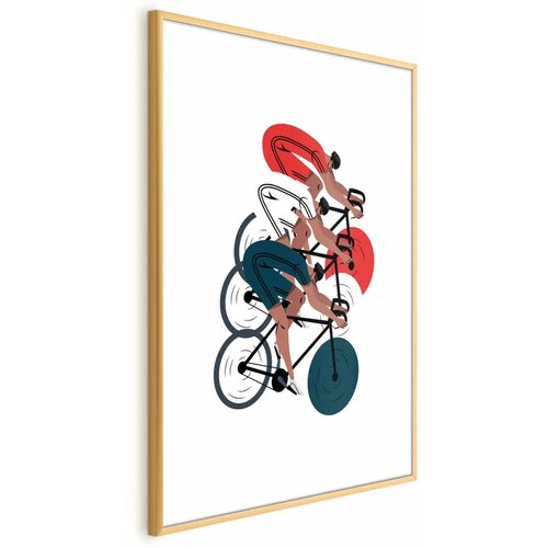  Plakat - Olympics - Cycling Race 21x30 Zlatni okvir s margom Cene