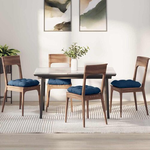  Jastučići za sjedenje 4 pcs Plava 45 x 45 x 12 cm tkanina Cene