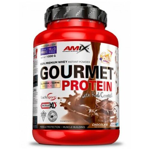 AmixNutrition gourmet protein, 1000gr Slike