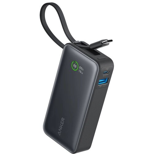 Anker power bank nano built-in usb-c cable 30W black Slike