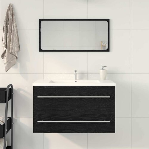  za umivaonik crni hrast 80x38,5x48 cm Konstruirano drvo Slike