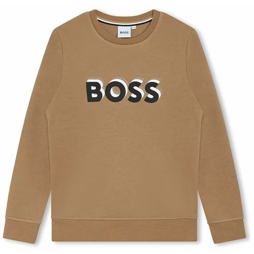 Boss Otroški pulover bež barva