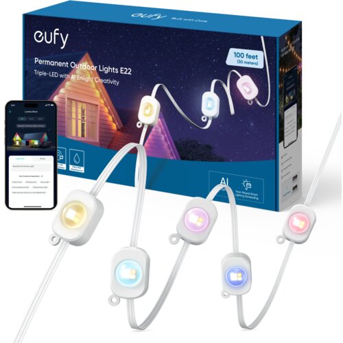 Eufy E22 vanjske RGB lampice, 30m Cene