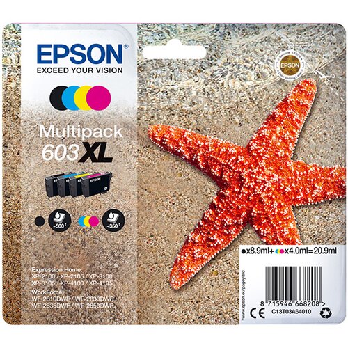 Epson komplet kartuš 603 XL (C13T03A64010) (BK/C/M/Y), original Cene