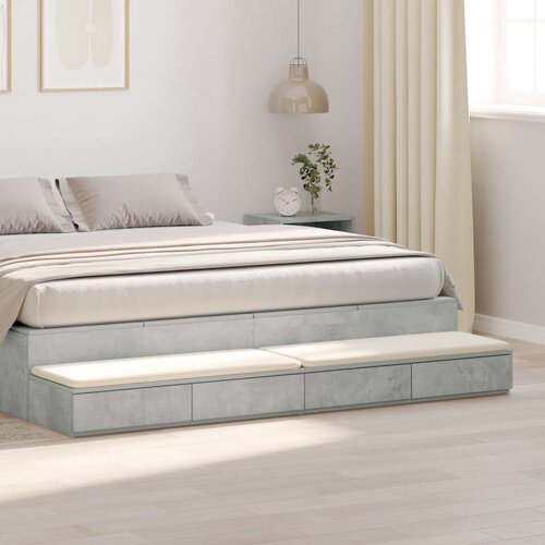  Ladice za Krevet Betonska Siva 180x36 5x16 5 cm Konstruirano drvo Cijene
