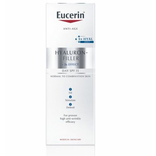 Eucerin Dnevna krema za normalnu i mešovitu kožu Hyaluron-Filler SPF15 50ml Slike