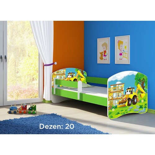 ACMA dečiji krevet II 140x70 + dušek 6 cm GREEN20 Slike