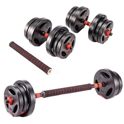 Body Sculpture set utežnih ročk 20 kg pvc cement z drogom Slike