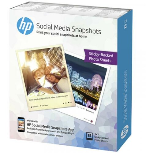 Hp Social Media Snapshots, 25 sheets, 10x13cm Slike