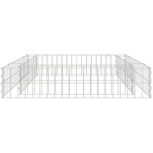 VidaXL Gabionska povi&amp;scaron;ena gredica od pocinčanog čelika 100x100x20 cm Slike