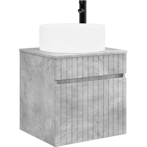vidaXL Visoka umivalnik s police Betonsko siva 49 x 44,5 x 65,5 cm, (5000245890) Cene