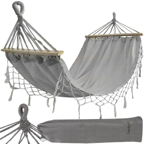 Gardlov dvostruka viseća mreža 200x150 cm s drvenim prečkama, nosivost 250 kg Slike