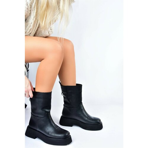 Fox Shoes Women's Black Thick Soled Daily Boots Slike