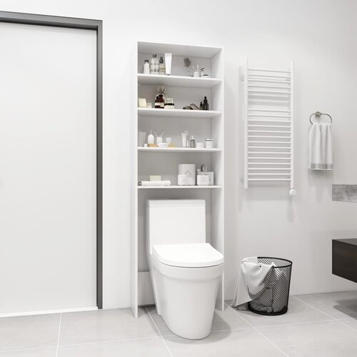 VidaXL Omara za pralni stroj bela 64x24x190 cm Slike