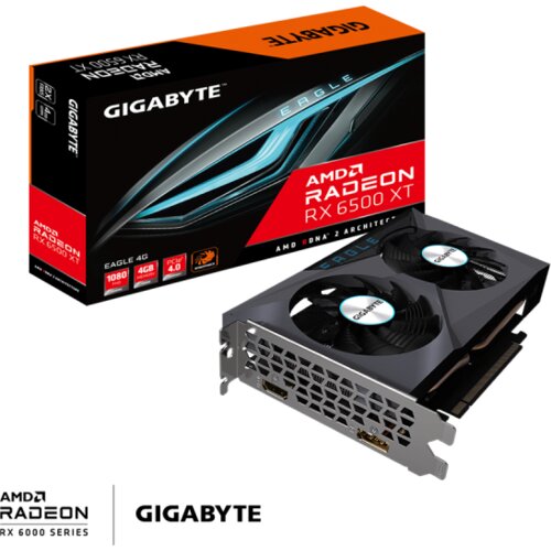 Gigabyte VGA RX 6500 XT Eagle, 4GB GDDR6 64bit, HDMI,DP, GV-R65XTEAGLE-4GD G1 Cijene
