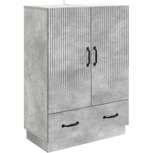  Kreveta Betonska siva 66 x 34 5 x 92 cm Konstruirano drvo Cene