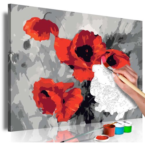  Slika za samostalno slikanje - Bouquet of Poppies 60x40 Cene