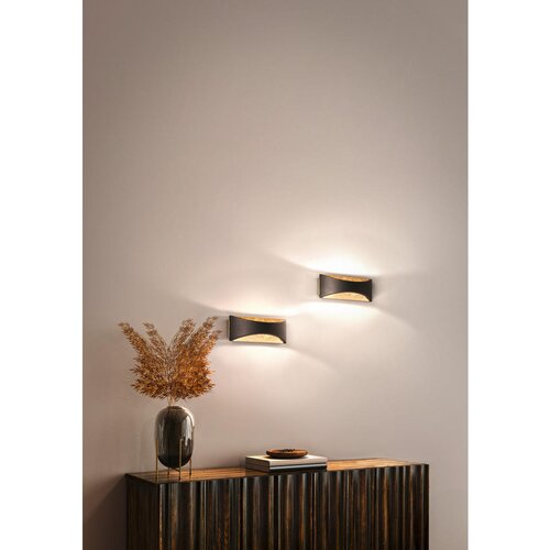 Honsel moderne wandlamp zwart incl. led - ambor Slike