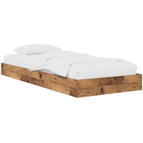 Okvir kreveta za pod Staro drvo 80 x 200 cm Konstruirano drvo Cijene