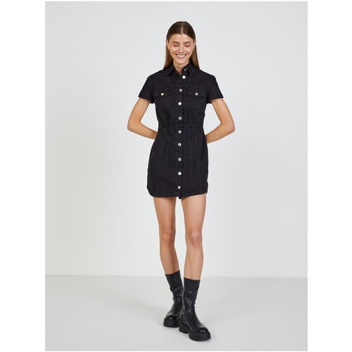 TALLY WEiJL Black Denim Dress - Women | Eponuda.com
