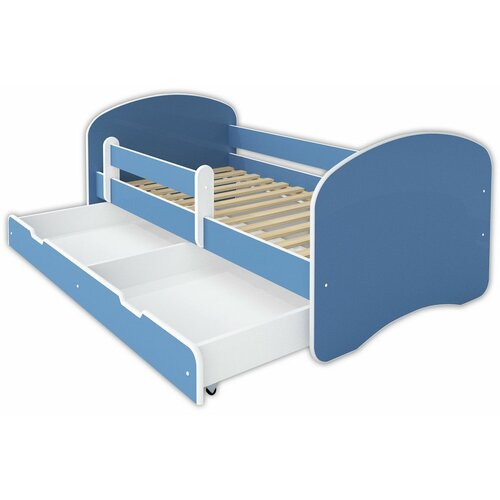 Happy krevet sa fiokom i dušekom 160x80cm iii - svetlo plavi Slike