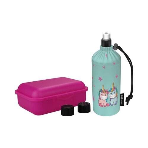 Emil® - flaška z obleko StarterSet Unicorns - 0,3 L oval Cene