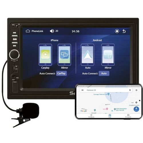 Olimp Sport Auto radio, 4 x 45W, 7&amp;quot; LCD Display, BT, USB, microSD - VBX910 Slike